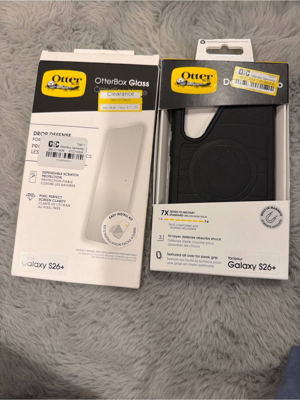 OtterBox Galaxy S26+ Black Defender Series Case with Glass Screen Protector